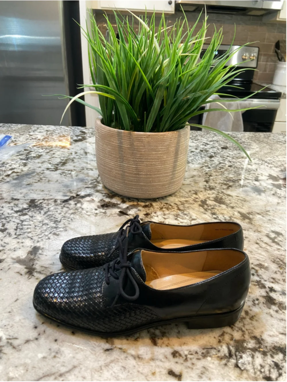 Trotters loafers, leather upper made in Brazil, size 6N